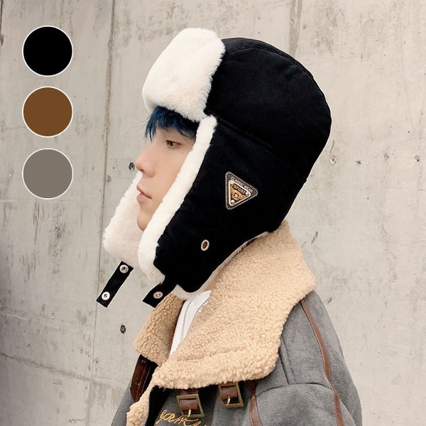 비바올리 인조퍼 소프트 귀달이 모자 3컬러 겨울 패션 귀도리