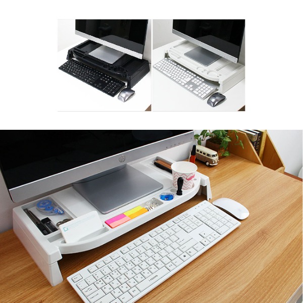 아이브릿지 모니터 받침대 MC-200 2컬러 컴퓨터 책상 정리용품