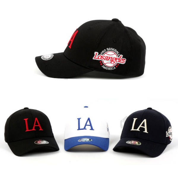 LA 스판 볼캡 3컬러 패션 야구 모자 남녀 공용