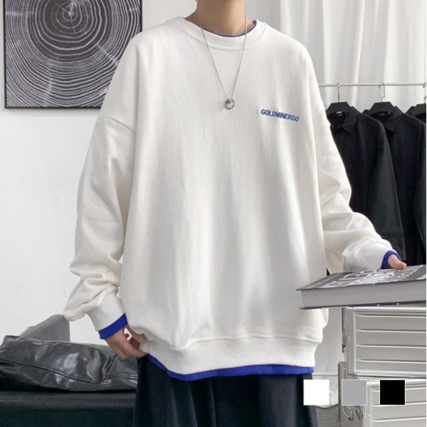 비바올리 남성 오버핏 맨투맨 3컬러 패션 티셔츠